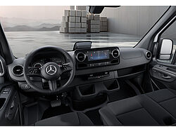 Paderborn NFZ Mercedes-Benz Sprinter Innenaufnahme Cockpit